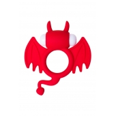 Красное эрекционное кольцо на пенис JOS COCKY DEVIL - JOS - в Пскове купить с доставкой