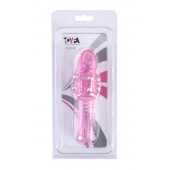 Стимулирующая розовая насадка с шишечками и шипами - 13,5 см. - Toyfa Basic - в Пскове купить с доставкой