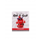 Стимулирующий презерватив-насадка Roll   Ball Strawberry - Sitabella - купить с доставкой в Пскове