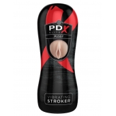 Мастурбатор-вагина Vibrating Pussy Stroker с вибрацией - Pipedream - в Пскове купить с доставкой