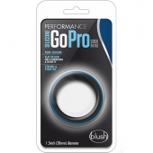 Черно-синее эрекционное кольцо Silicone Go Pro Cock Ring - Blush Novelties - в Пскове купить с доставкой