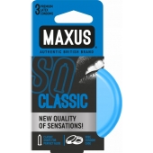 Классические презервативы в железном кейсе MAXUS Classic - 3 шт. - Maxus - купить с доставкой в Пскове