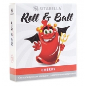 Стимулирующий презерватив-насадка Roll   Ball Cherry - Sitabella - купить с доставкой в Пскове