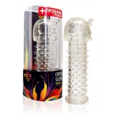 Закрытая прозрачная насадка на пенис Crystal Sleeve Faraon - 13,5 см. - Erowoman-Eroman - в Пскове купить с доставкой