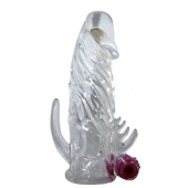Закрытая прозрачная вибронасадка на пенис Crystal Sleeve Vibe - Erowoman-Eroman - в Пскове купить с доставкой