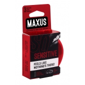 Ультратонкие презервативы в железном кейсе MAXUS Sensitive - 3 шт. - Maxus - купить с доставкой в Пскове