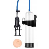 Прозрачная вакуумная вибропомпа Sex Expert с насадкой-вагиной - Sex Expert - в Пскове купить с доставкой