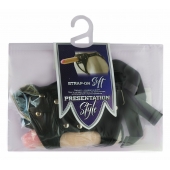 Черный пояс-трусики с двумя насадками Soft-Dolli - 16,5 и 10,5 см. - LOVETOY (А-Полимер) - купить с доставкой в Пскове