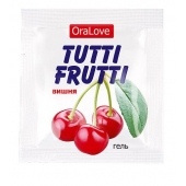 Пробник гель-смазки Tutti-frutti с вишнёвым вкусом - 4 гр. - Биоритм - купить с доставкой в Пскове