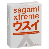 Ультратонкие презервативы Sagami Xtreme SUPERTHIN - 3 шт. - Sagami - купить с доставкой в Пскове