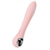 Розовый силиконовый вибратор с электростимуляцией GALVANI VIBE - 21 см. - ToyFa - купить с доставкой в Пскове