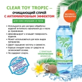 Очищающий спрей для игрушек CLEAR TOY Tropic - 100 мл. - Биоритм - купить с доставкой в Пскове