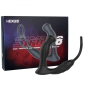 Черная анальная пробка NEXUS SIMUL8 с фиксацией на теле кольцами - Nexus Range - в Пскове купить с доставкой
