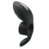 Черное кольцо на пенис с вибрацией Vibration Penis Sleeve - Baile - в Пскове купить с доставкой