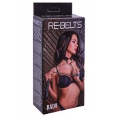 Черный поводок и чокер с кольцом Rada - Rebelts - купить с доставкой в Пскове