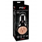 Телесный вибромастурбатор-вагина Cock Compressor Vibrating Stroker - Pipedream - в Пскове купить с доставкой