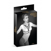 Черная упряжь на грудь Laura - Bijoux Pour Toi - купить с доставкой в Пскове