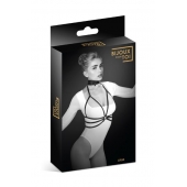 Черная упряжь на грудь Julia - Bijoux Pour Toi - купить с доставкой в Пскове
