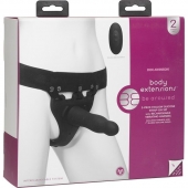 Черный полый вибрострапон Body Extensions BE Aroused - 17,78 см. - Doc Johnson - купить с доставкой в Пскове