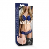 Телесный мастурбатор-вагина с вибропулей Ashley - Blush Novelties - в Пскове купить с доставкой
