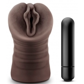 Коричневый мастурбатор-вагина Alexis - Blush Novelties - в Пскове купить с доставкой