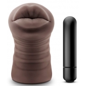 Коричневый мастурбатор-ротик Renee - Blush Novelties - в Пскове купить с доставкой