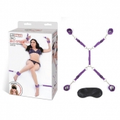 Фиолетовый набор фиксаций на кровати Classic Bedspreader - Lux Fetish - купить с доставкой в Пскове