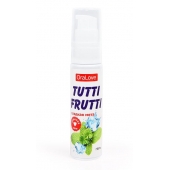 Гель-смазка Tutti-frutti со вкусом сладкой мяты - 30 гр. - Биоритм - купить с доставкой в Пскове