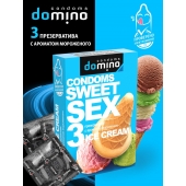 Презервативы для орального секса DOMINO Sweet Sex с ароматом мороженого - 3 шт. - Domino - купить с доставкой в Пскове
