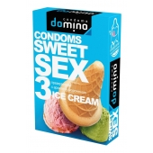 Презервативы для орального секса DOMINO Sweet Sex с ароматом мороженого - 3 шт. - Domino - купить с доставкой в Пскове