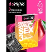 Презервативы для орального секса DOMINO Sweet Sex с ароматом манго - 3 шт. - Domino - купить с доставкой в Пскове