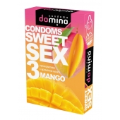 Презервативы для орального секса DOMINO Sweet Sex с ароматом манго - 3 шт. - Domino - купить с доставкой в Пскове