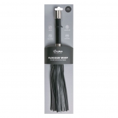 Черная плеть Easytoys Flogger With Metal Grip - 38 см. - Easy toys - купить с доставкой в Пскове