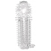 Закрытая прозрачная насадка на пенис с шипиками Nubby Sleeve - 14,5 см. - Chisa - в Пскове купить с доставкой