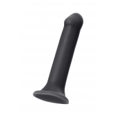 Черный фаллос на присоске Silicone Bendable Dildo XL - 20 см. - Strap-on-me - купить с доставкой в Пскове