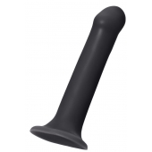 Черный фаллос на присоске Silicone Bendable Dildo XL - 20 см. - Strap-on-me - купить с доставкой в Пскове