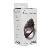 Черное эрекционное виброкольцо Pure Passion Sunset - Lola Games - в Пскове купить с доставкой