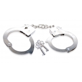 Металлические наручники Beginner s Metal Cuffs - Pipedream - купить с доставкой в Пскове