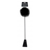 Черный стек Feather Crop с пуховкой на конце - 53,3 см. - Pipedream - купить с доставкой в Пскове
