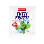 Пробник гель-смазки Tutti-frutti со вкусом мяты - 4 гр. - Биоритм - купить с доставкой в Пскове