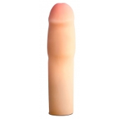 Телесная насадка-удлинитель на пенис PERFORMANCE 1.5INCH COCK XTENDER - 16 см. - Blush Novelties - в Пскове купить с доставкой