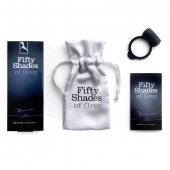 Темно-серое эрекционное кольцо Vibrating Love Ring с вибрацией - Fifty Shades of Grey - в Пскове купить с доставкой