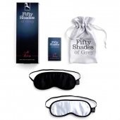 Набор из двух масок на глаза Soft Blindfold Twin Pack - Fifty Shades of Grey - купить с доставкой в Пскове