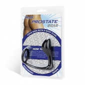 Стимулятор простаты с фиксацией эрекционным кольцом Prostate Gear - BlueLine - в Пскове купить с доставкой