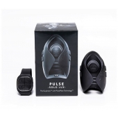 Темно-серый инновационный мужской осциллятор PULSE SOLO LUX с пультом ДУ - Hot Octopuss - в Пскове купить с доставкой