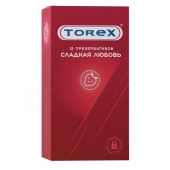 Презервативы Torex  Сладкая любовь  с ароматом клубники - 12 шт. - Torex - купить с доставкой в Пскове