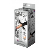Пояс-трусики с насадкой Glamour - 17 см. - LOVETOY (А-Полимер) - купить с доставкой в Пскове