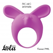 Фиолетовое эрекционное кольцо Fennec Phil - Lola Games - в Пскове купить с доставкой