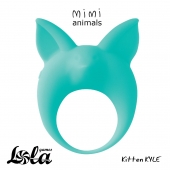 Зеленое эрекционное кольцо Kitten Kyle - Lola Games - в Пскове купить с доставкой