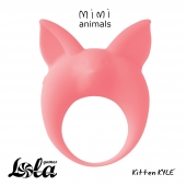 Оранжевое эрекционное кольцо Kitten Kyle - Lola Games - в Пскове купить с доставкой